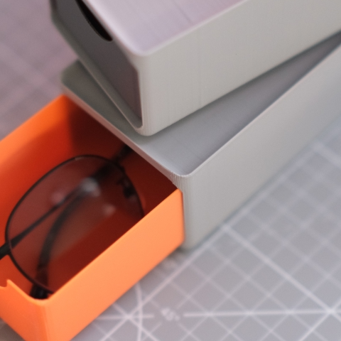 Modular Glasses Storage Drawer | Stackable Eyewear Organizer