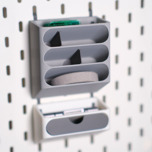 IKEA SKÅDIS Tilted Drawers & Tray Combo
