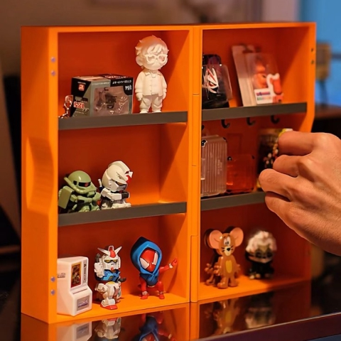 MULTIPLE SHELF STACK AND FOLDABLE TOY BOX