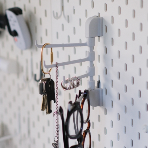 IKEA SKADIS ROTATABLE HOOK SET