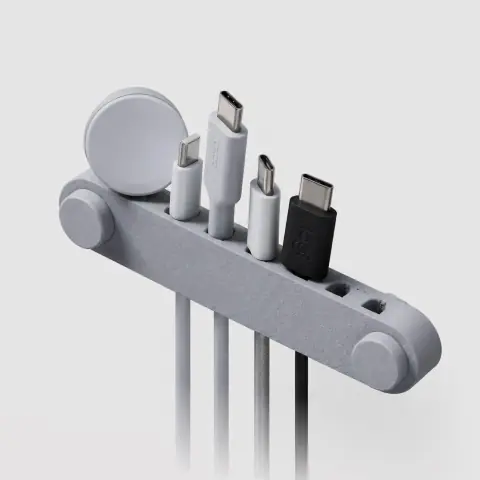 Under-Desk Minimalist Cable Management Organizer (8-Slot)