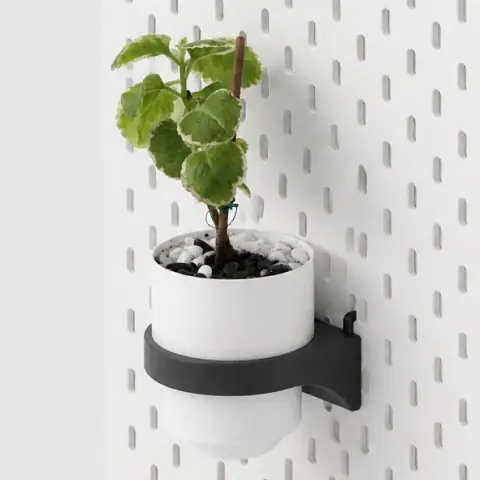 Ikea Skadis Pegboard Plant Pot Holder | Minimalist Floating Planter