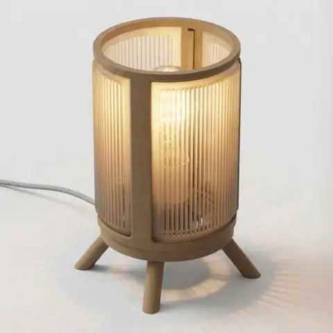 Cylindrical Window Blinds Lamp