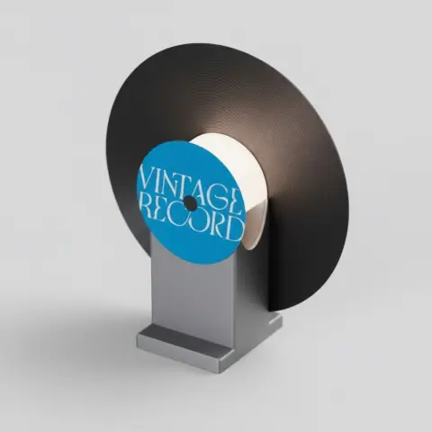 Vintage Music Records Lamp