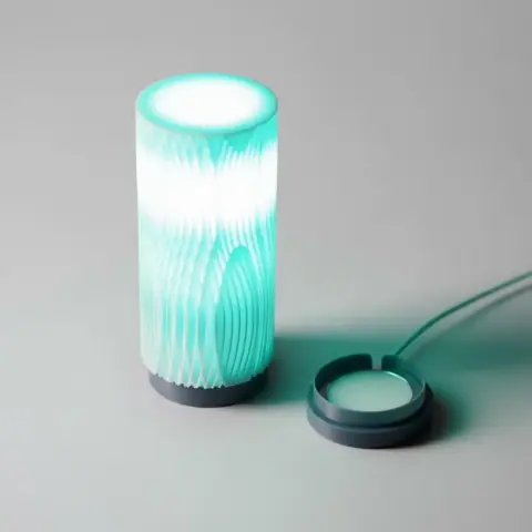 Minimal mesh lamp - woody