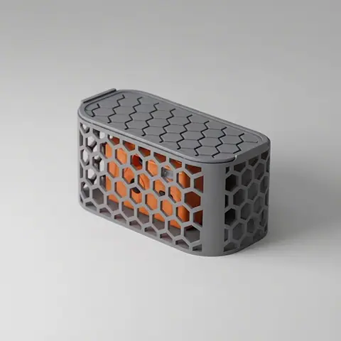 IKEA SKÅDIS hexagon storage box with lids