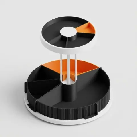 Retro Pie Chart storage set