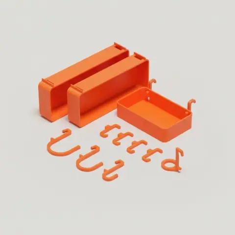 IKEA SKÅDIS Accessories Basic Set – Trays, Hooks & Ring Tool Mount