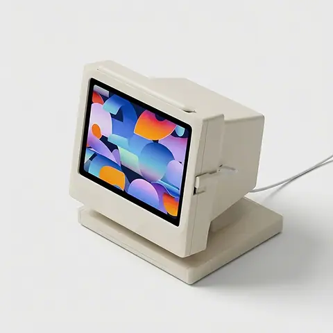 VINTAGE CRT MONITOR IPAD HOLDER