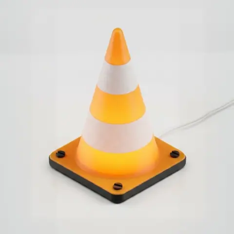 Retro Traffic Cone Desk Light
